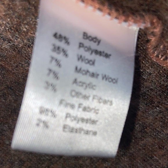 Maria Sole Made in Italy Boxy Style Blazer Mohair Wool Blend Size Small Classic - Picture 6 of 8